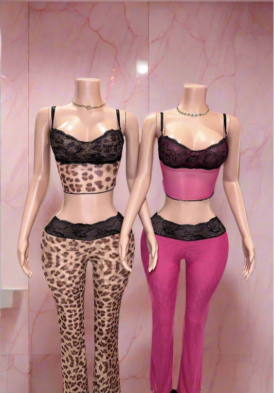 Cheetah Or Pink Matching Set